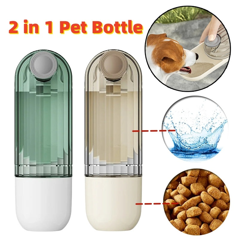 2 In 1 Pet Water Cup Segment Design Green Dog Walking Portab | Other