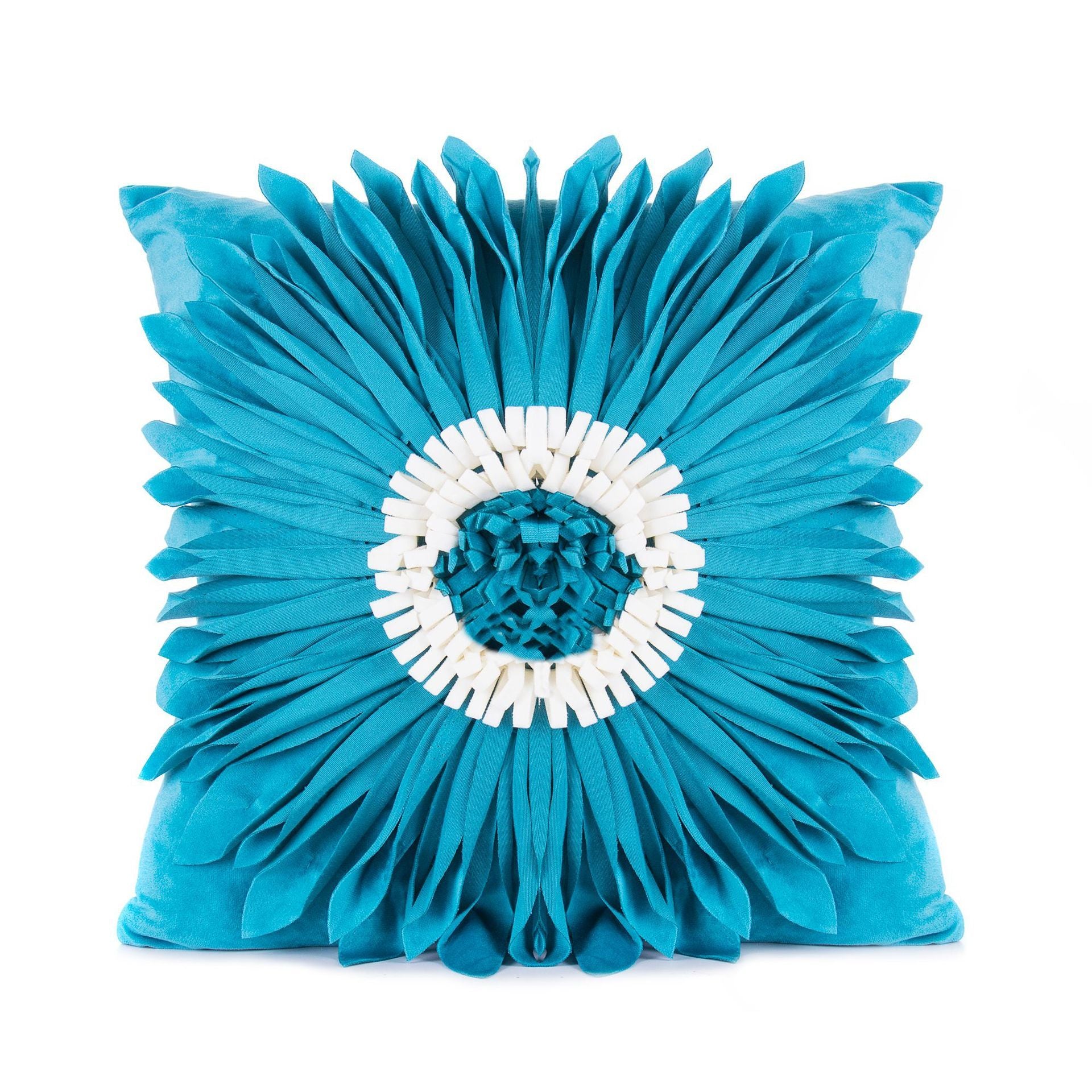 Fashion Modern Style White Throw Pillows Velvet Stitching 3d | Other