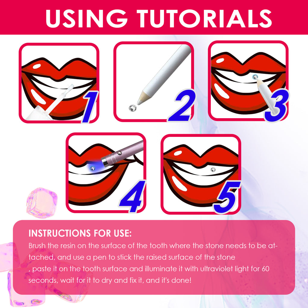 Jaysuing Tooth Gem Kit Jewelry Is Easy To Disassemble And In | Jewelry & Accessories