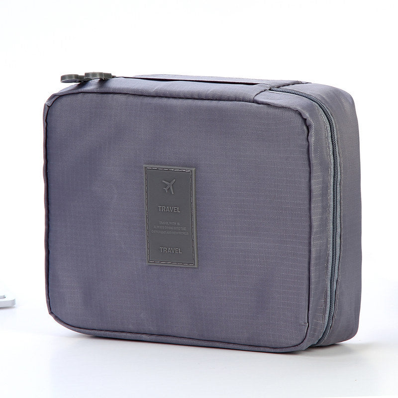 Portable Cosmetic Bag Waterproof Divider Multi-grid Pockets | Luggage & Bags