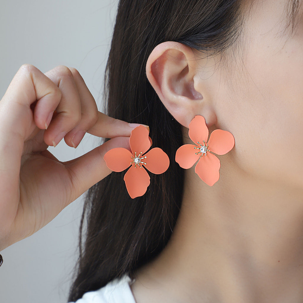 Colorful Flower Stud Earrings European And American Summer H | Jewelry & Accessories