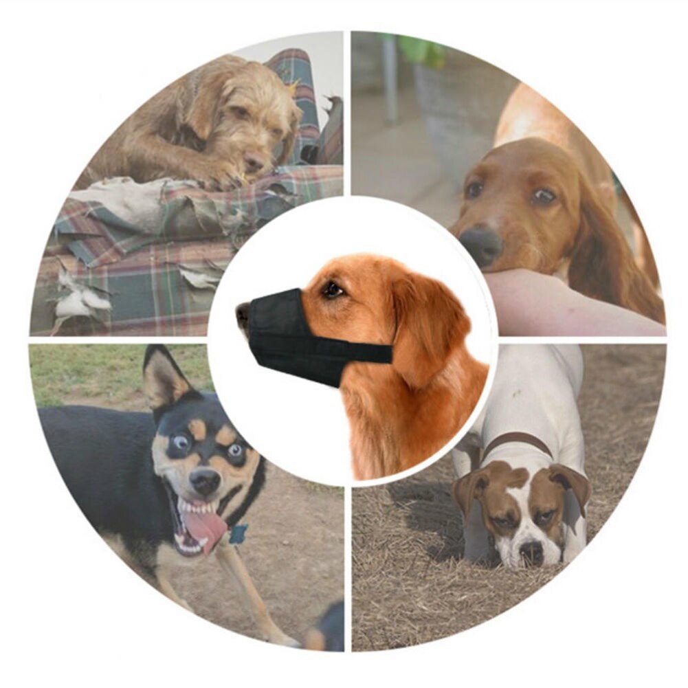Dog Muzzle - Adjustable Soft Breathable Tribal Nylon Dog Mou | Other