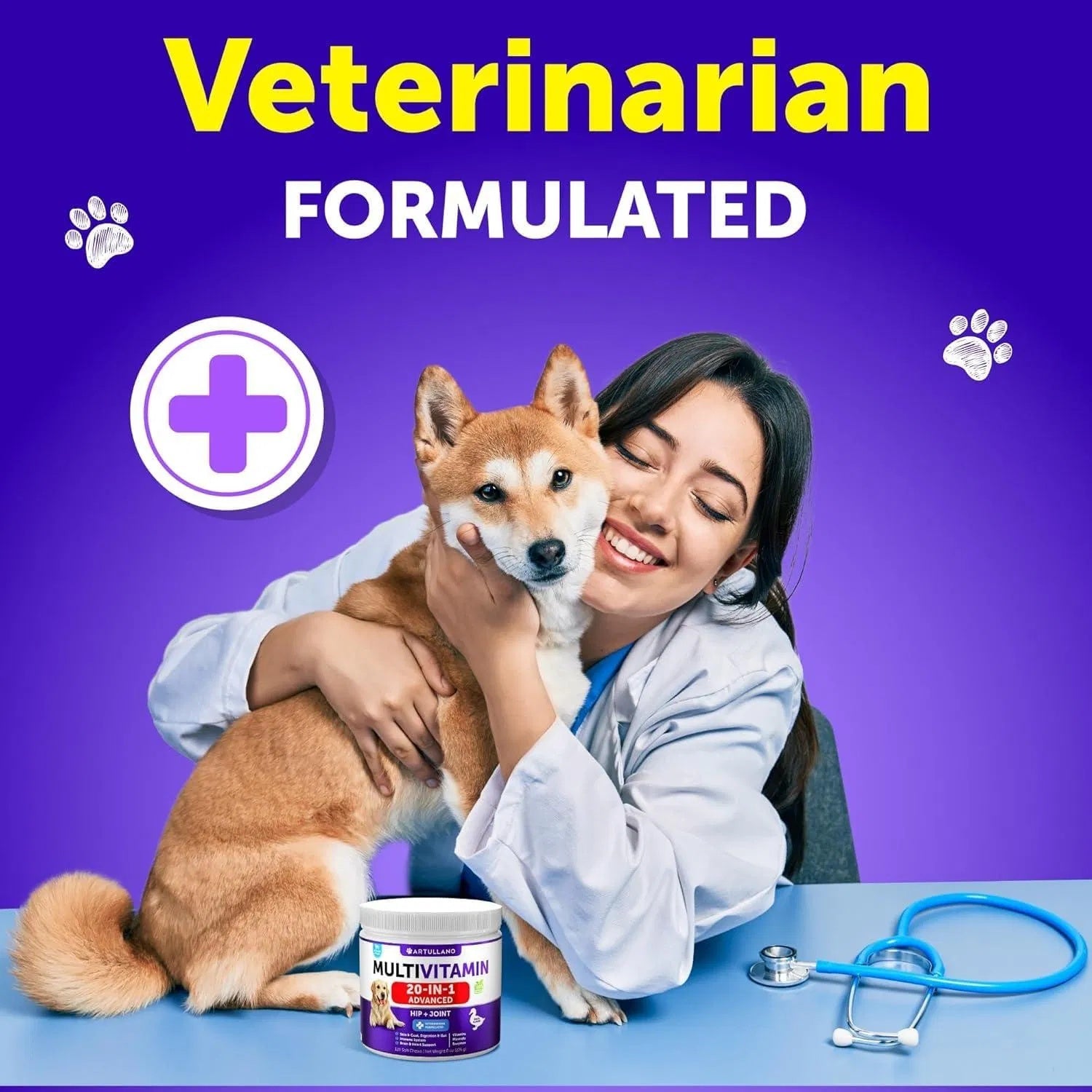 Dog Multivitamin Chewable With Glucosamine 20 In 1 Dog Vitam | Other