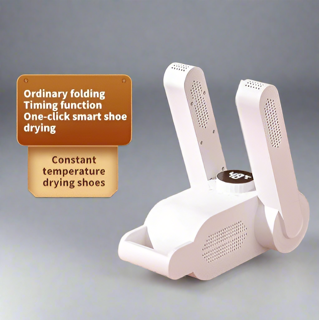 Multifunction Electric Shoe Dryer – Foldable, Constant Temperature Heating with Timer