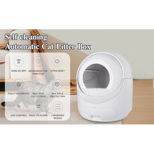 Smart Automatic Litter Box App Controls 4g Wifi, Double Deod | Other