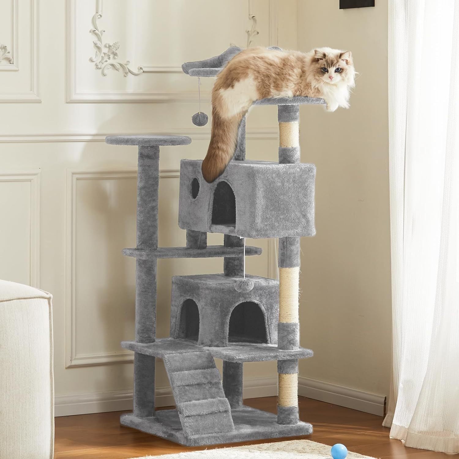 54 -cat Tree Tower - Multi-level With Sisal Grab Post, Indoo | Other