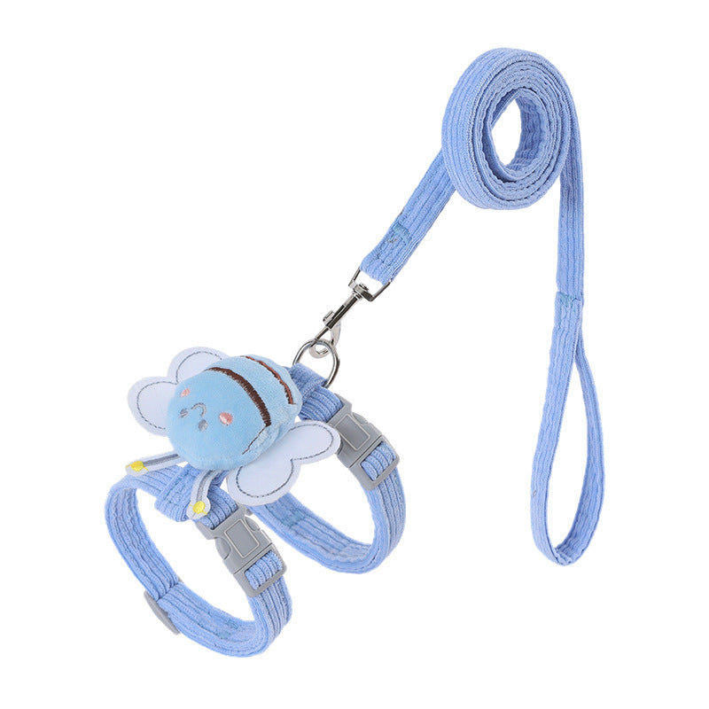 Cat Harness Leash Set With Cute Bee Plaid Cats Escape Proof | Other