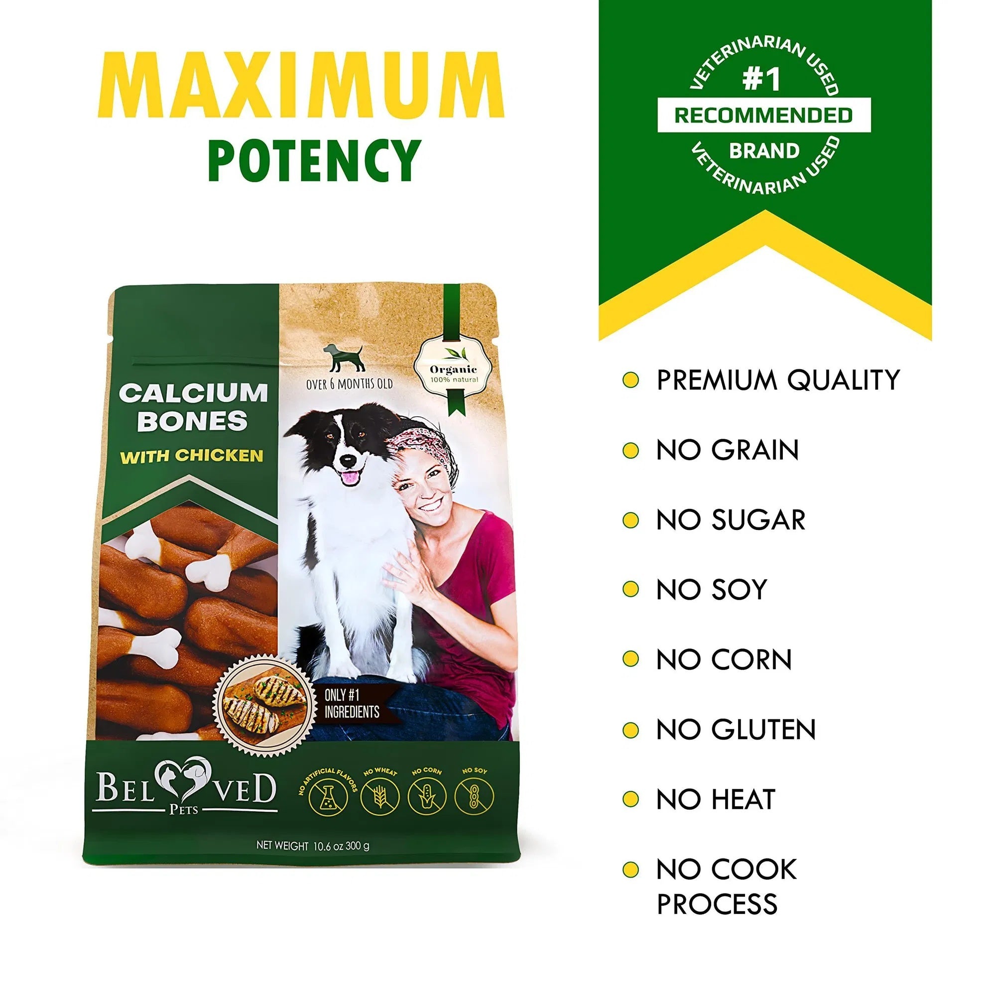 Dog Calcium Bones Wrapped Chicken & Rawhide Free Chew Treats | Other