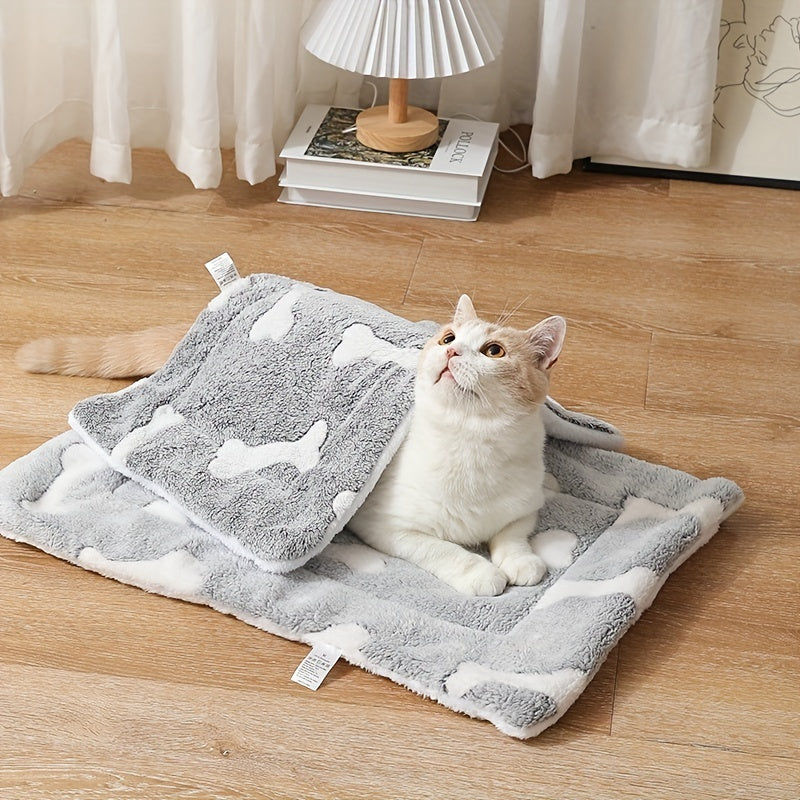 Self-warming Cat Bed Mat Washable Dog Bed Crate Mat Soft Pet | Other