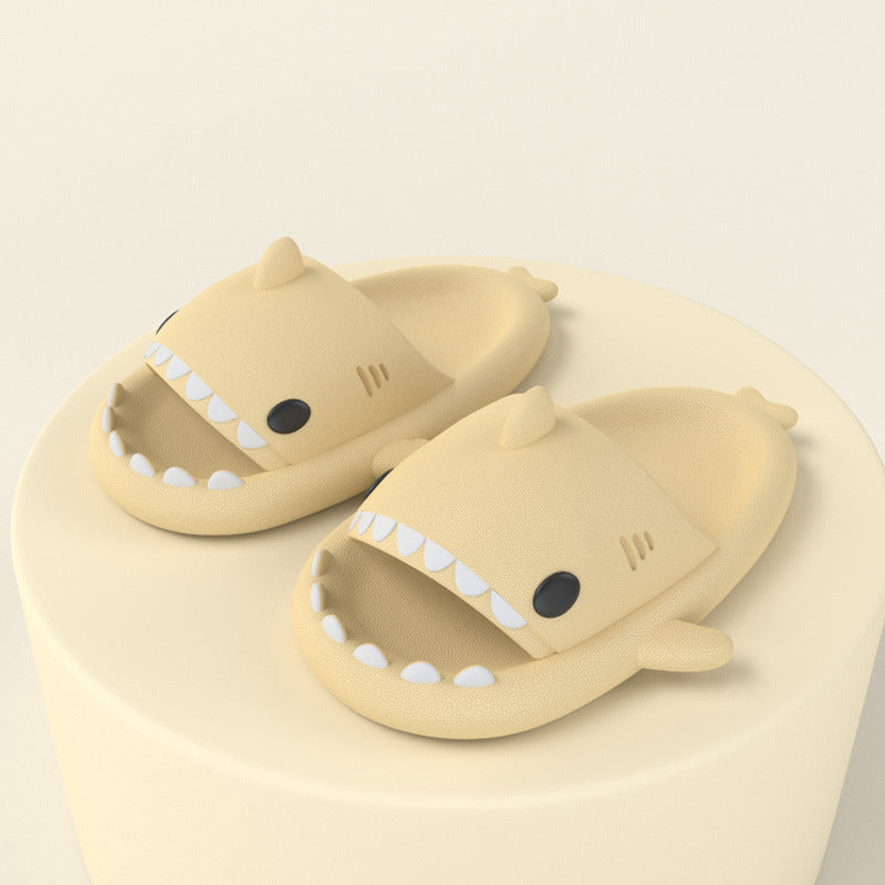 Adult's Slippers Indoor Outdoor Funny Shark Cartoon | Other