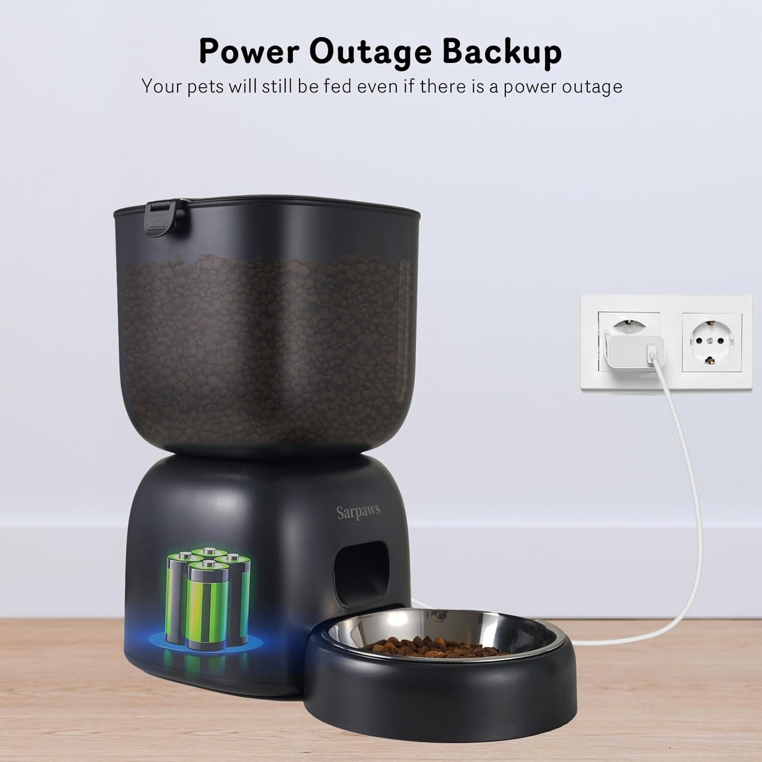 Smart Cat Feeding System - Dual Power Cat Feeder & Water Dis | Other
