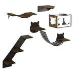 Pawhut Cat Shelves With Ergonomically Curved Platform, Cozy | Other
