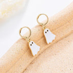 Halloween Ghost Earrings For Women Gold Ghost Huggie Hoop Ea | Jewelry & Accessories