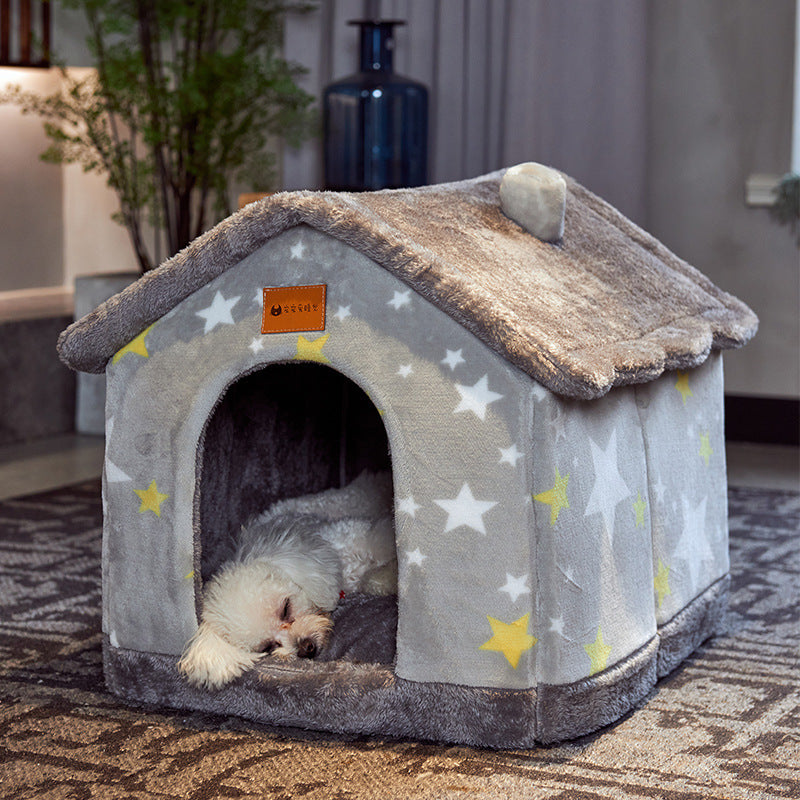Foldable Dog House Pet Cat Bed Winter Dog Villa Sleep Kennel | Other