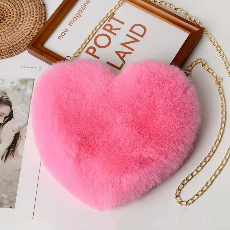 Love Bags For Women Plush Chain Shoulder Bags Valentine's Da | Luggage & Bags