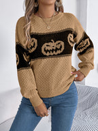 Halloween Pumpkin Pullover Sweater Fashion Long Sleeve Knitt | Other
