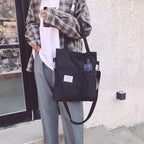 Harajuku Canvas Bags Students Handbag With Pockets Preppy Bu | Luggage & Bags