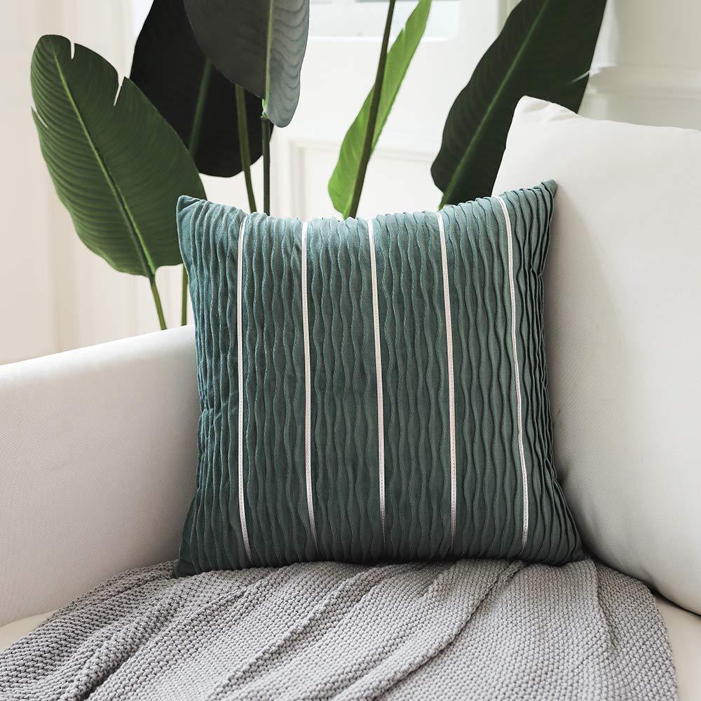 Simple Luxury Striped Velvet Pillow Cover Pillow Cushion Cov | Other