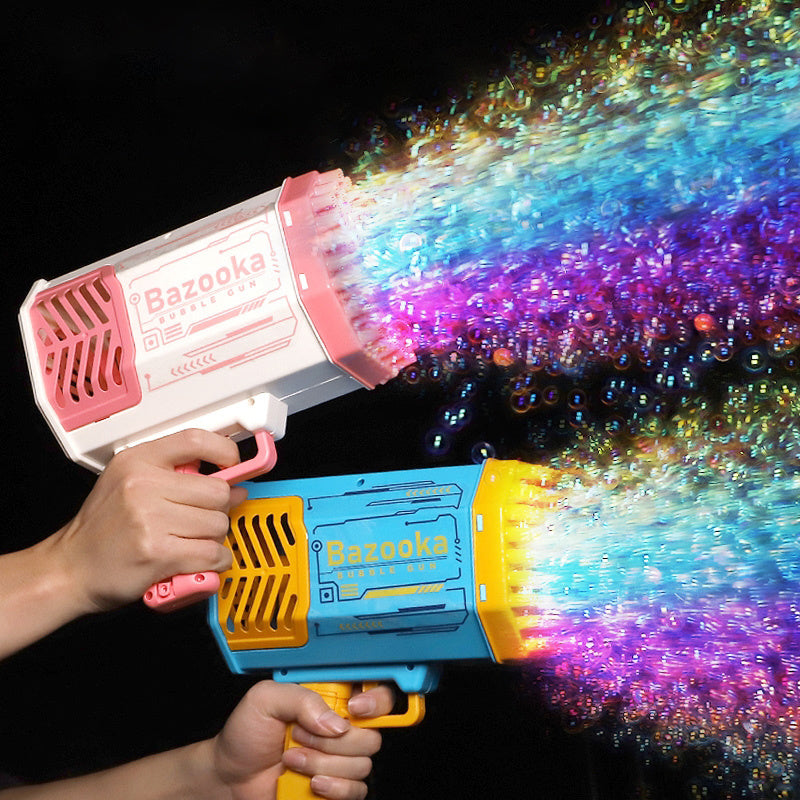 Bubble Gun Rocket 69 Holes Soap Bubbles Machine Gun Shape Au | Other