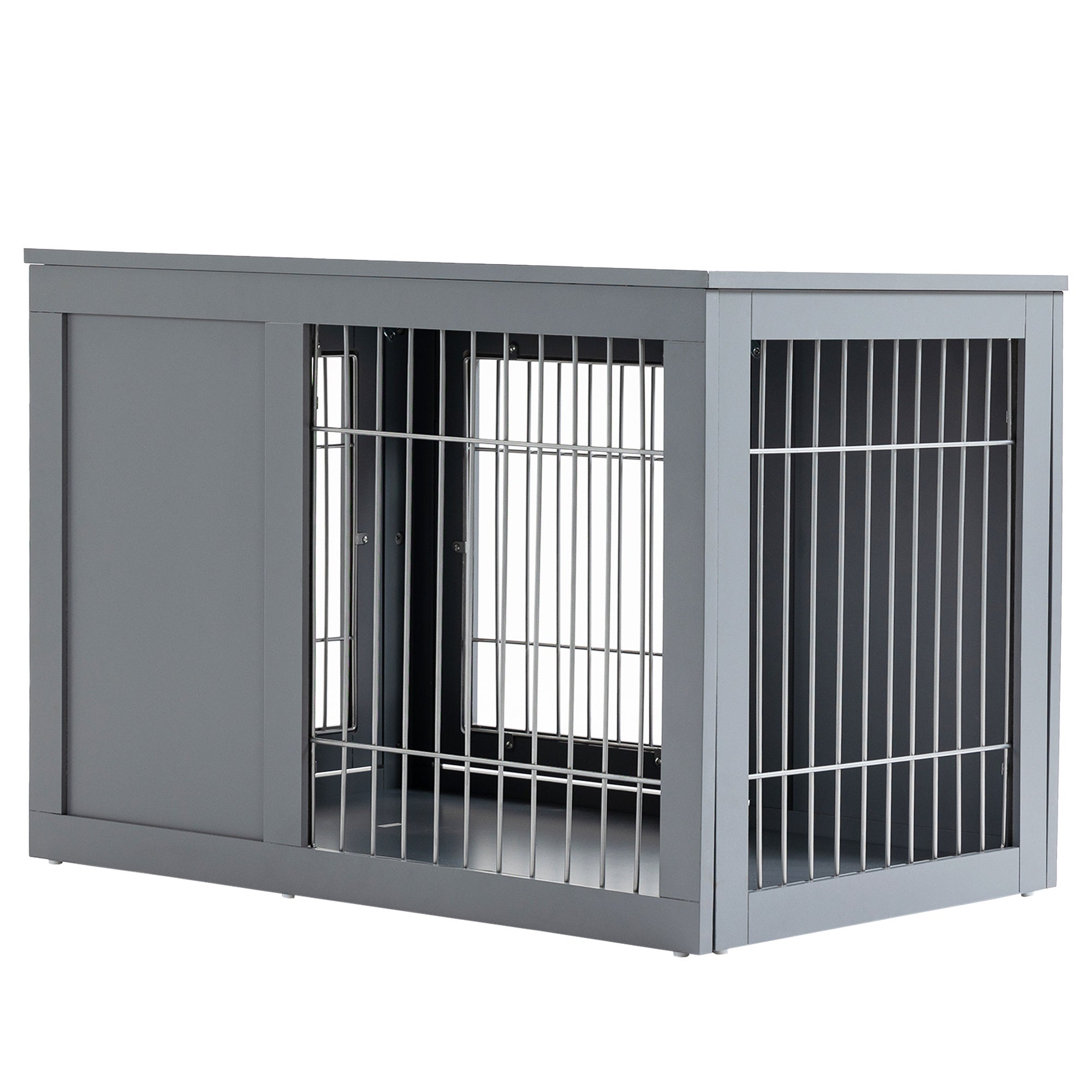 Dog Cage Furniture Metal Indoor Pet Cage Cage, Double Door E | Home & Garden