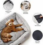 Mewoofun Medium Dog Bed - 31.5x23.6x9.5 Inch Washable Rectan | Other