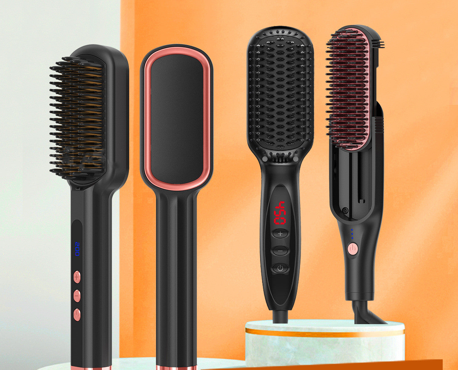 2-in-1 Electric Hair Straightener & Curling Iron – Tourmaline Ceramic, Fast Heat, Auto Shut-Off