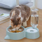 Pet Dog Cat Bowl Fountain Automatic Food Water Feeder Contai | Other