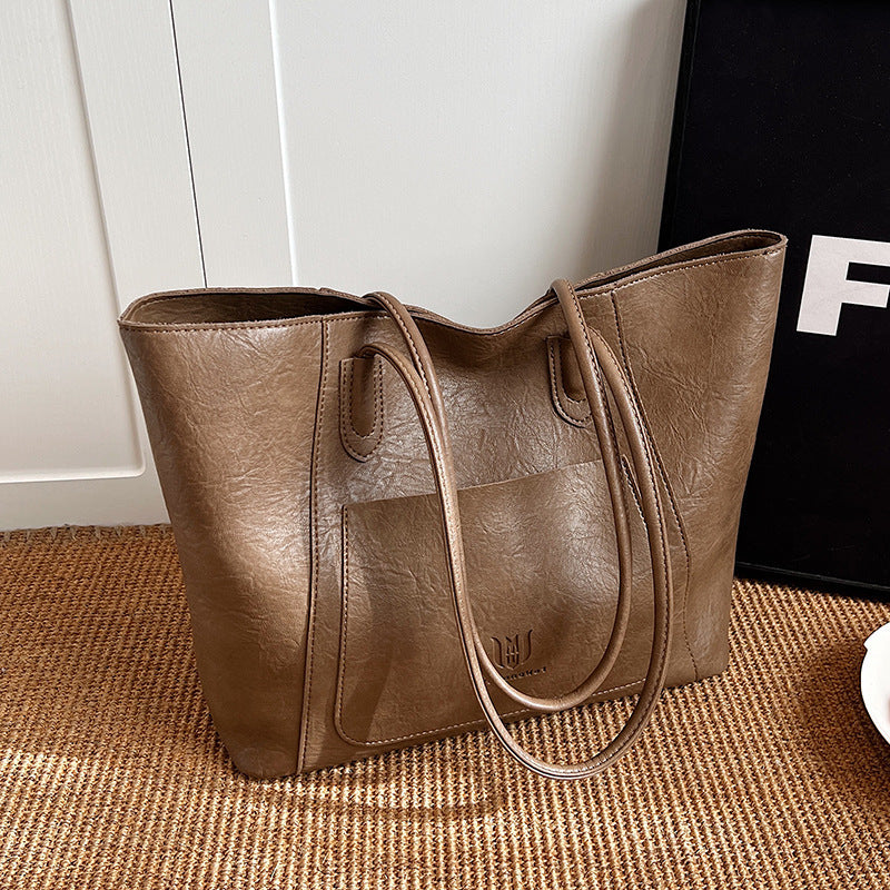 Casual Retro Shoulder Bag Texture Class Commuter Tote | Luggage & Bags
