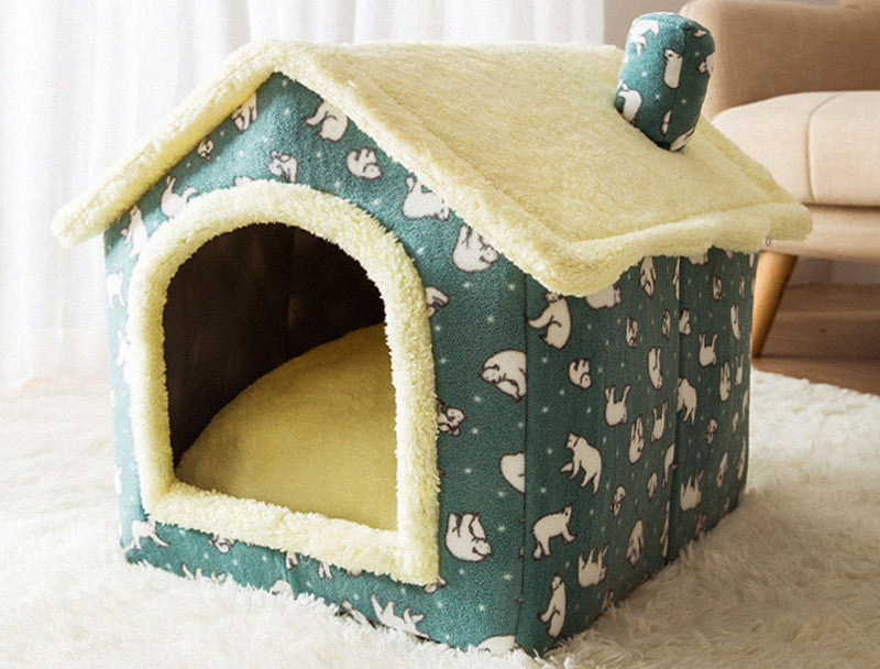 Foldable Dog House Pet Cat Bed Winter Dog Villa Sleep Kennel | Other