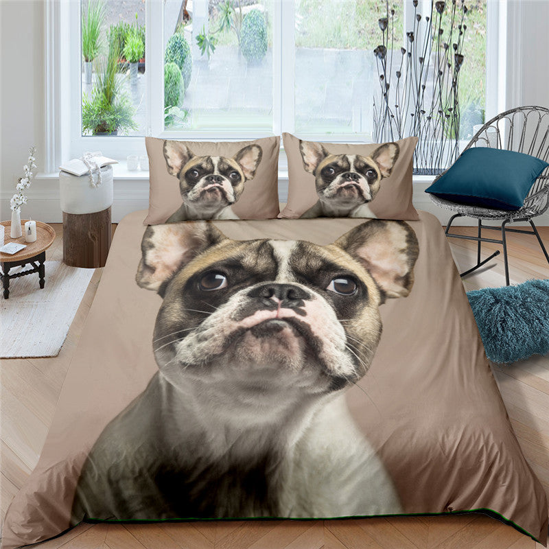 3d Pug Digital Printing Bedding Set | Other
