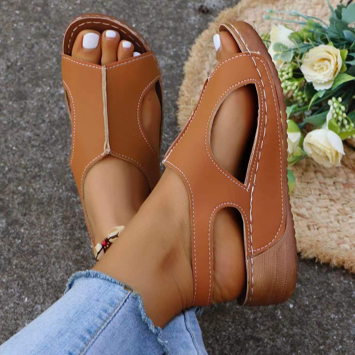 Summer Wedges Sandals With Elastic Band Design Casual Fi | Other