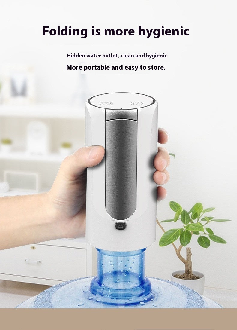 Wireless Electric Water Dispenser – LED Screen, Foldable Pump for Bottled & Mineral Water