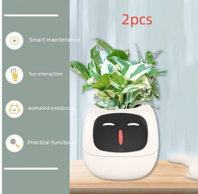 Smart Planter with AI Sensors – Interactive Plant Care with 49+ Expressions & Real-Time Monitoring