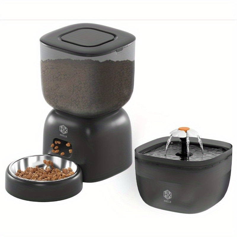 Smart Cat Feeding System - Dual Power Cat Feeder & Water Dis | Other