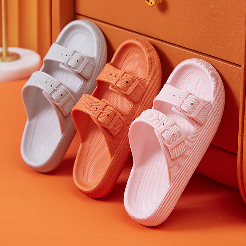 Platform Slippers Women's Summer Buckle Home Shoes Fashion O | Shoes