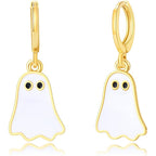 Halloween Ghost Earrings For Women Gold Ghost Huggie Hoop Ea | Jewelry & Accessories