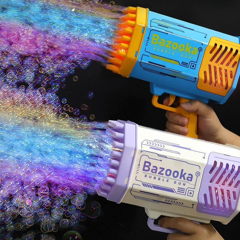 Bubble Gun Rocket 69 Holes Soap Bubbles Machine Gun Shape Au | Other