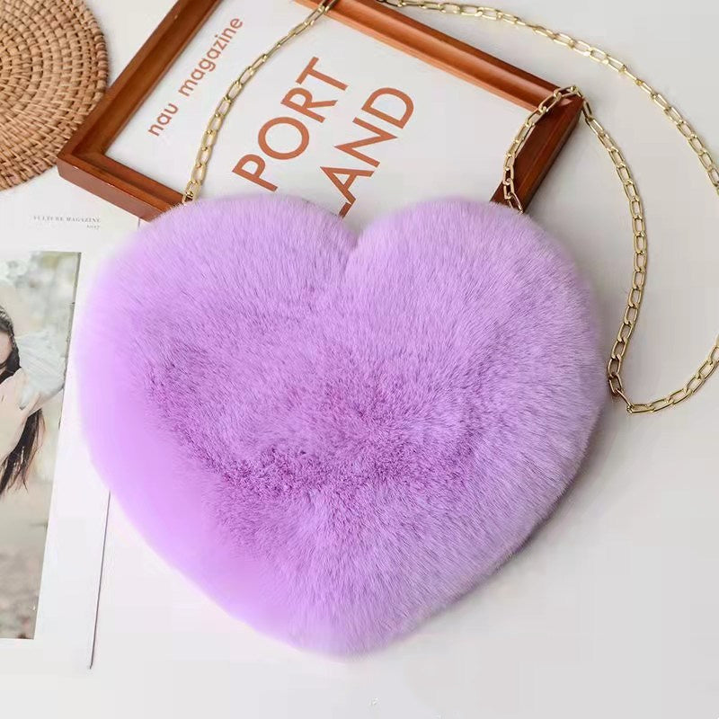 Love Bags For Women Plush Chain Shoulder Bags Valentine's Da | Luggage & Bags