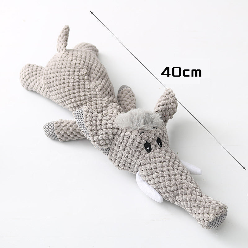 Plush Cartoon Puppy Dog Toy Pet Dog Chew Squeak Toy For Smal | Electronic Learning Toys