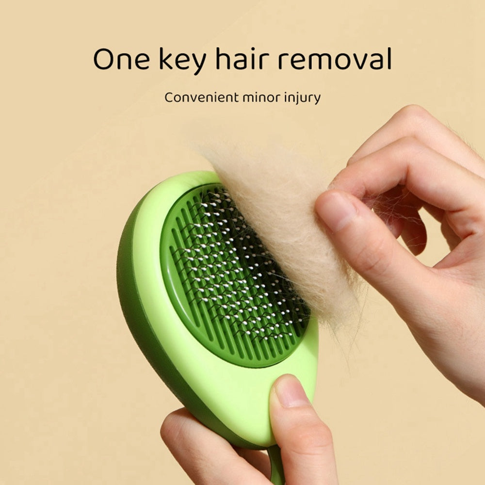Creative Cat Grooming Comb Portable Massage Brush One-button | Other