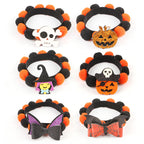Halloween Pet Fur Ball Collar Pumpkin Accessories | Other