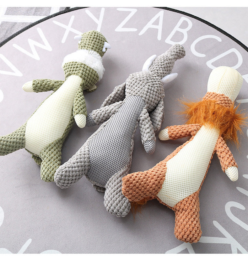 Plush Cartoon Puppy Dog Toy Pet Dog Chew Squeak Toy For Smal | Electronic Learning Toys