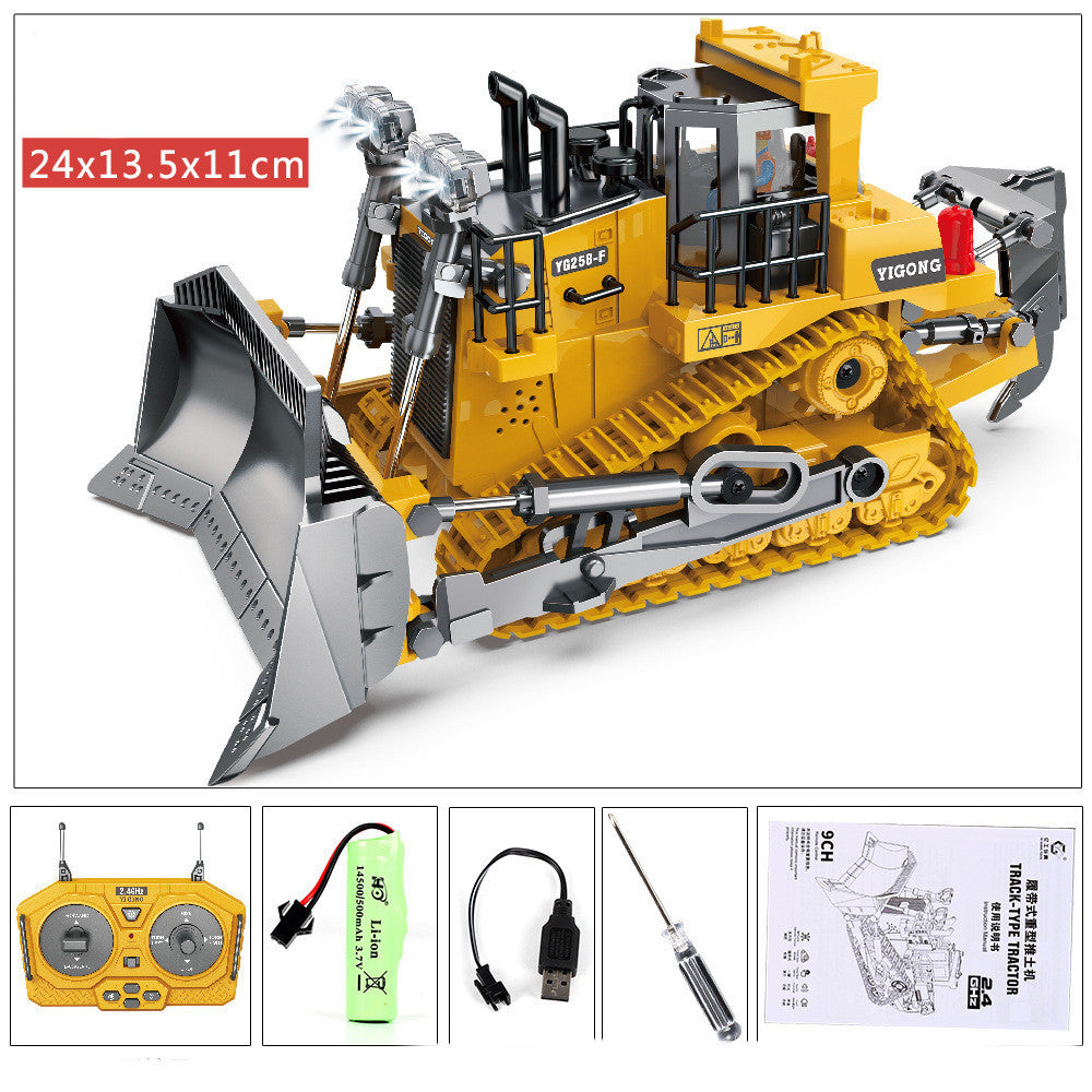 Children's Simple Alloy Charging Excavator Toy Car | Electronic Learning Toys