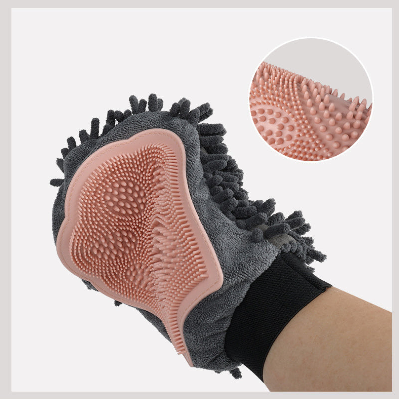 Pet Bathing Brush 2-in-1 Grooming Glove Elegant Dog Grooming | Other