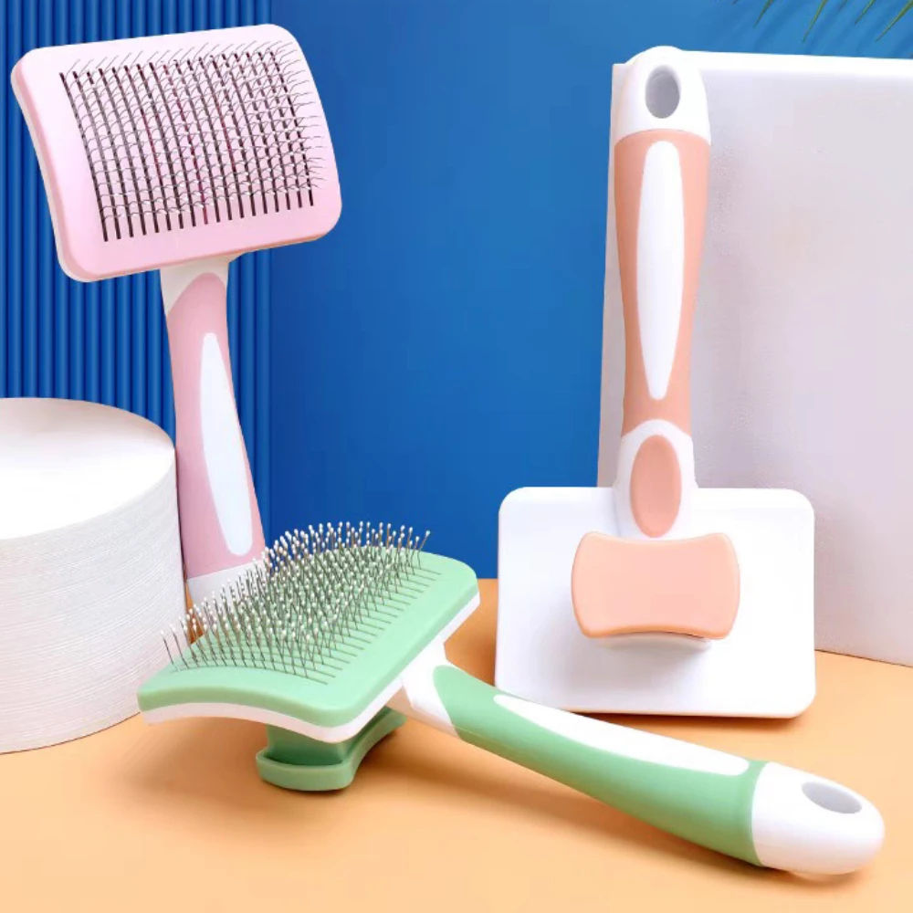 Self Cleaning Slicker Brush For Dogs, Cats Pets-one Click Cl | Other