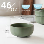Ceramic Bowls For Kitchen, 46oz Bowl Set Of 4 For Cereal, Sa | Other