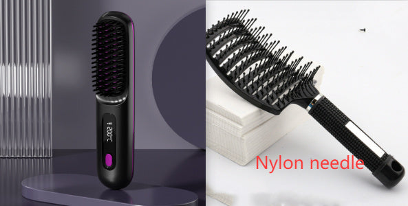 2 In 1 Straight Hair Comb Wireless Hair Straightener Brush H | Other