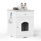 Wooden Pet House Litter Box Fence With Drawers | Other