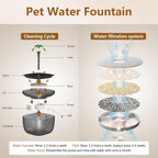 Smart Cat Feeding System - Dual Power Cat Feeder & Water Dis | Other