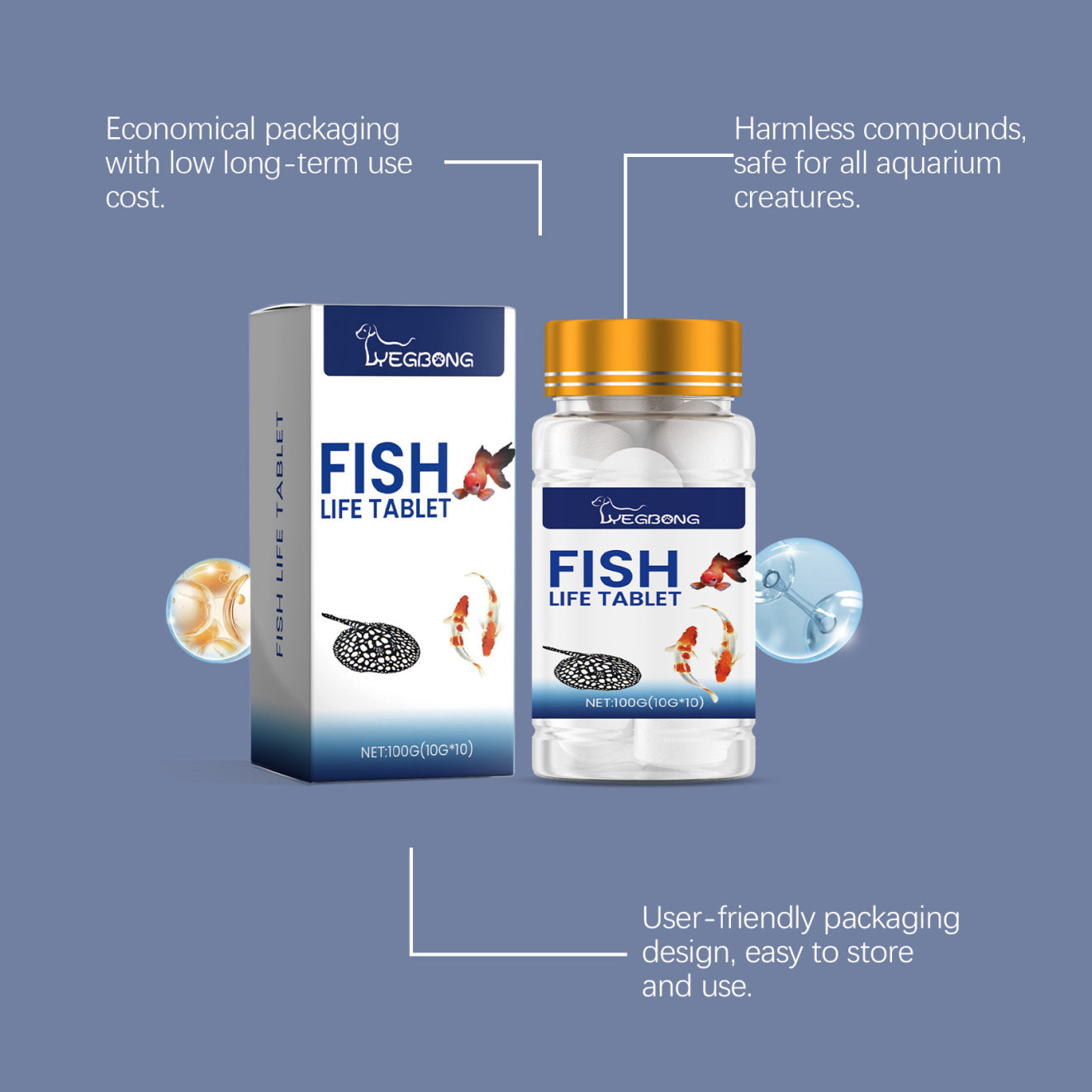 Yegbong Ornamental Fish Aquarium Salt Tablets Fish Tank Salt | Other